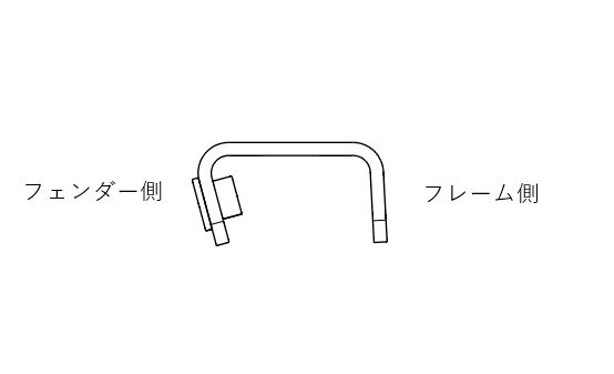 p様 Gcraft バックフェンダーステー タイプ2 33159 Gクラフト その他
